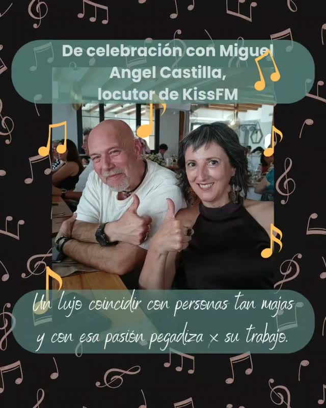 Un día bonito, lleno de gente estupenda. Un lujo conocer a Miguel Ángel Castilla, locutor de KISSFM. Seguro q le has oído, yo un montón de horas, sobre todo antes cuando conducía más 🙂
Una suerte haber coincidido. Ahora voy a escuchar más la radio. Adivinad la emisora 🤪

#kissfm #radio #ropasostenibleoriginal #ropaoriginalalcaládehenares #slowfashion